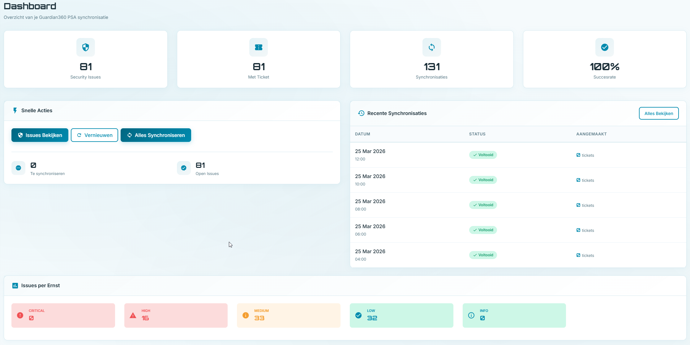 Guardian360 to HaloPSA integration in MSP Connect